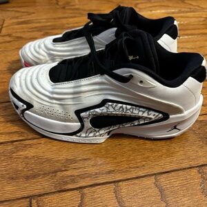 Jordan Kids Black and White basketball Sneakers